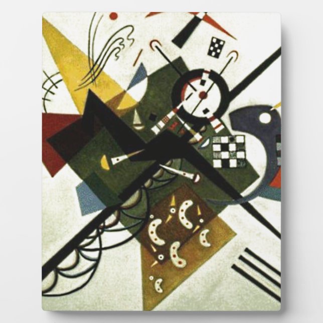 Kandinsky auf Weiß II Fotoplatte (Vorderseite)