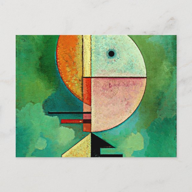 Kandinsky - Aufwärts, beliebtes abstraktes Gemälde Postkarte (Vorderseite)
