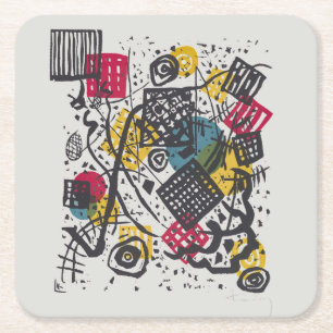 Kandinsky Bauhaus Abstrakte Geometrische Farbige K Rechteckiger Pappuntersetzer