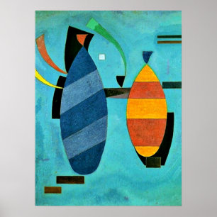 Kandinsky - Beide gestreift Poster