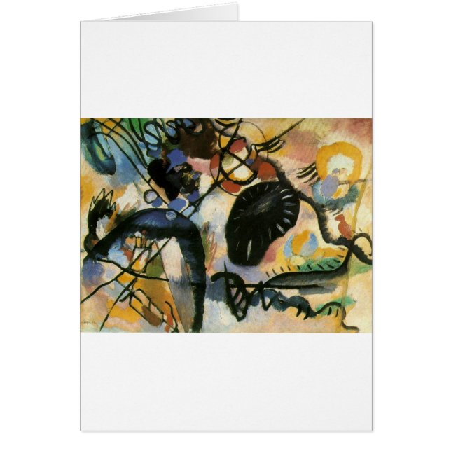 Kandinsky Black Spot Abstrakt Artwork (Vorne)