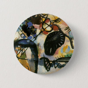 Kandinsky Black Spot Abstrakt Artwork Button