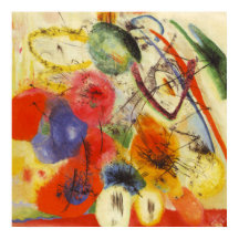 Kandinsky Black Strokes Abstrakte Malerei