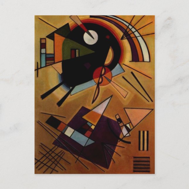 Kandinsky Black Violet Postkarte (Vorderseite)