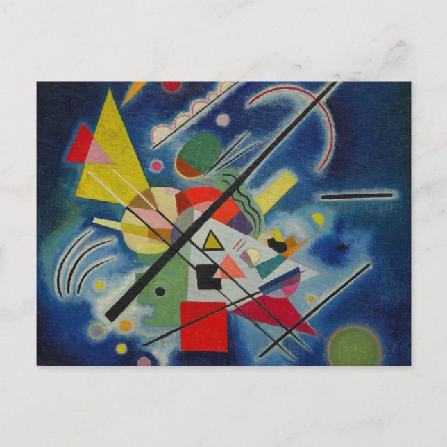 Kandinsky - Blaue Malerei Postkarte (Vorderseite)