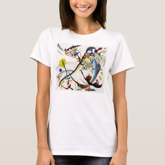 Kandinsky blauer Segment-T - Shirt (Vorderseite)
