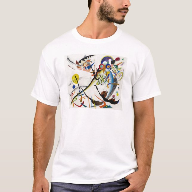 Kandinsky blauer Segment-T - Shirt (Vorderseite)