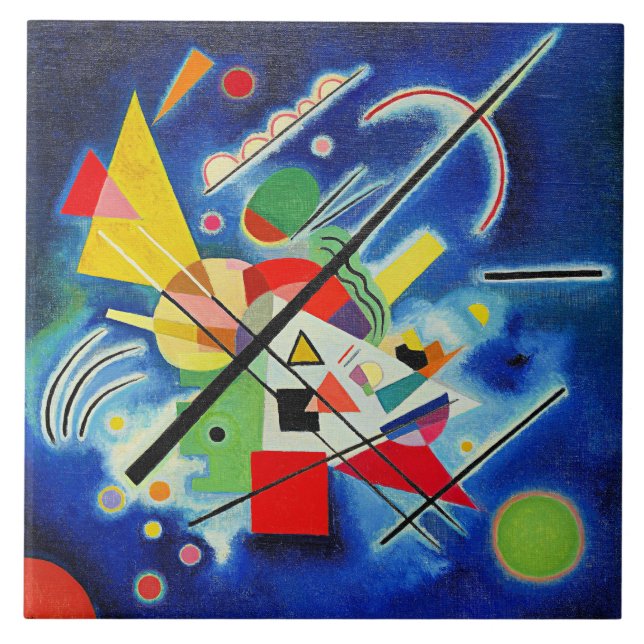 Kandinsky - Blaues Bild,  Fliese (Vorderseite)