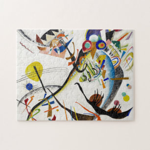 Kandinsky blaues Segment-Puzzlespiel