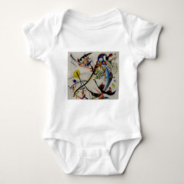 Kandinsky Blue Segment Baby Strampler (Vorderseite)