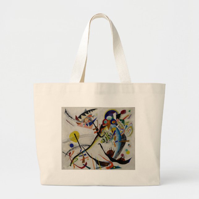 Kandinsky Blue Segment Jumbo Stoffbeutel (Vorne)