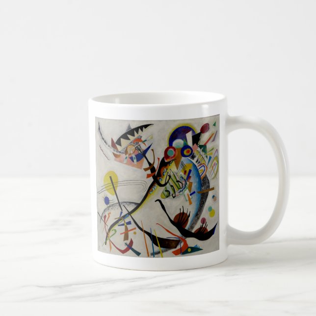 Kandinsky Blue Segment Kaffeetasse (Rechts)