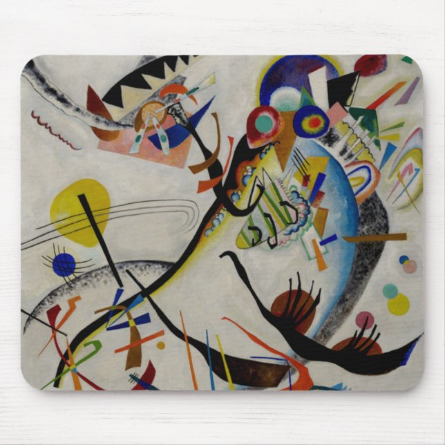 Kandinsky Blue Segment Mousepad (Vorne)