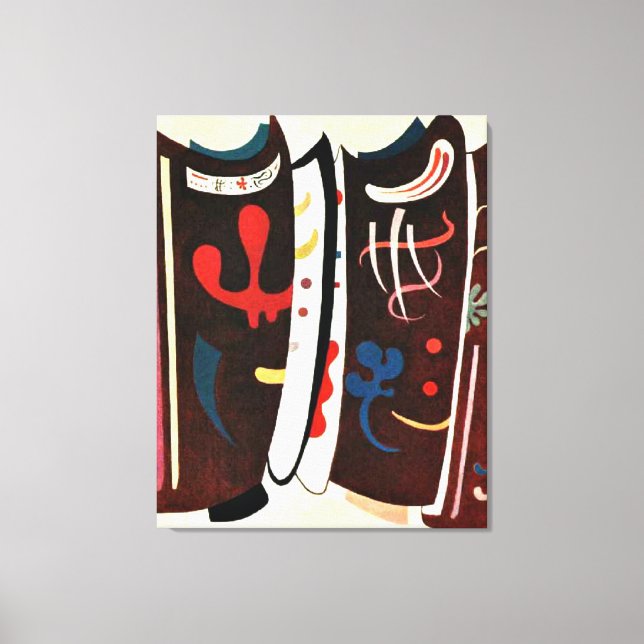 Kandinsky - braun mit Zusatz Leinwanddruck (Vorderseite)