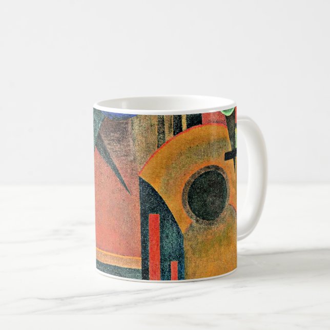 Kandinsky - Braune Stille Kaffeetasse (VorderseiteRechts)