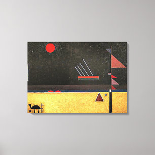 Kandinsky - Bräunlich, abstrakte Kunst, Leinwanddruck