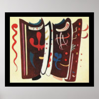Kandinsky Brown mit zusätzlichem Abstrakten Bild