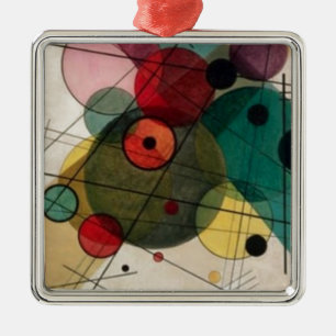 Kandinsky Cercles Abstraits Ornement en céramique
