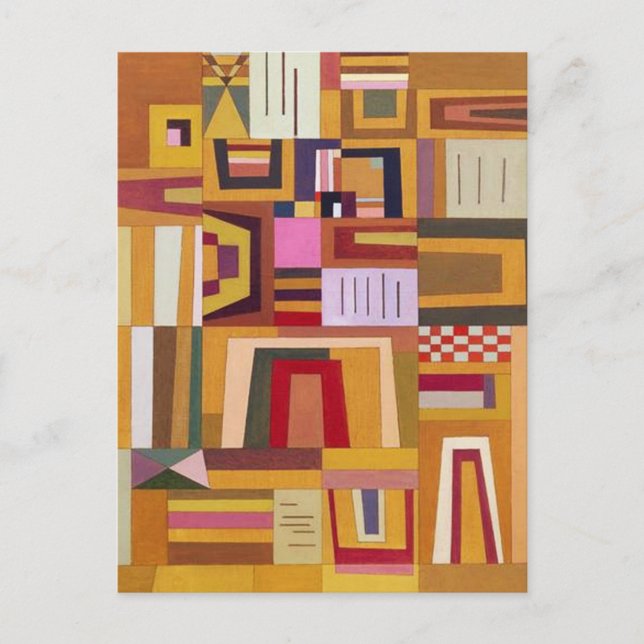 Kandinsky Compensation Rose Postkarte (Vorderseite)