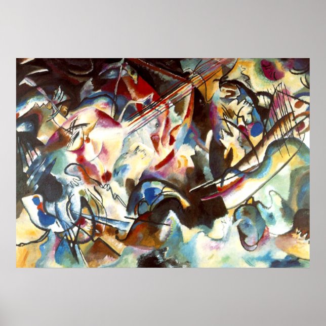 Kandinsky Composition VI Peinture Poster d'art (Devant)