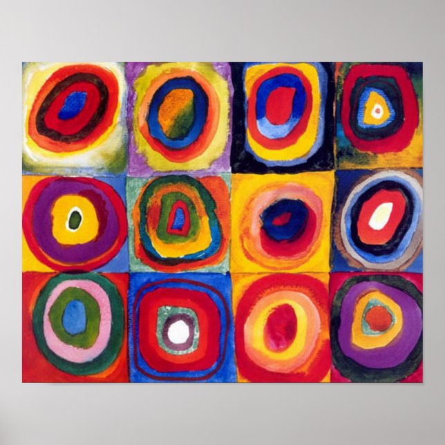 Kandinsky Concentric Circles Fine Art Poster (Vorne)