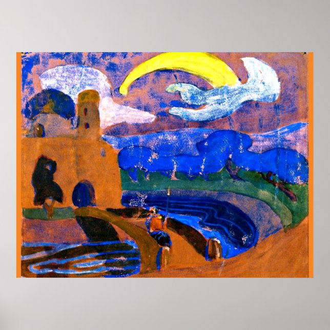 Kandinsky - Das kometenhafte, farbenfrohe abstrakt Poster (Vorne)