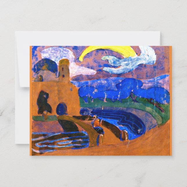 Kandinsky - Das komische, farbenfrohe abstrakte Bi Karte (Vorderseite)