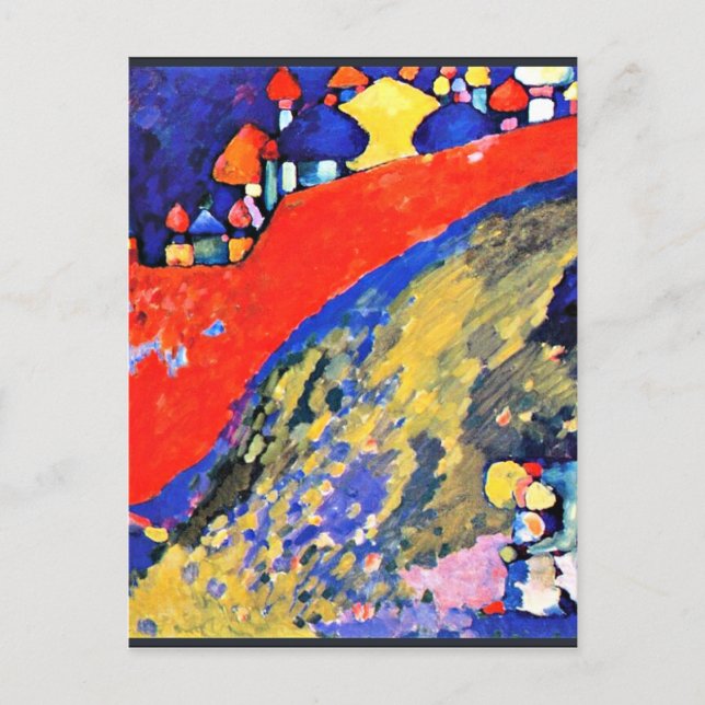 Kandinsky - Das Schicksal der roten Mauer Postkarte (Vorderseite)
