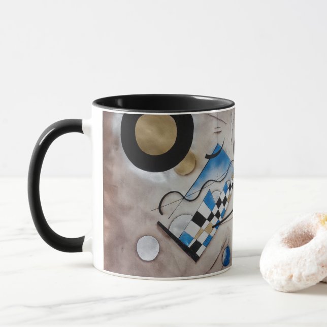 Kandinsky der abstrakten moderne Kunst Tasse (Mit Donut)