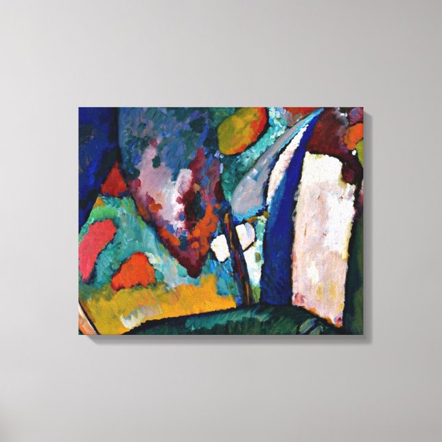 Kandinsky - Der Wasserfall, abstrakte Kunst Leinwanddruck (Vorderseite)