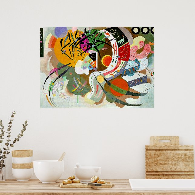 Kandinsky - Dominant Curve, Poster (Küche)
