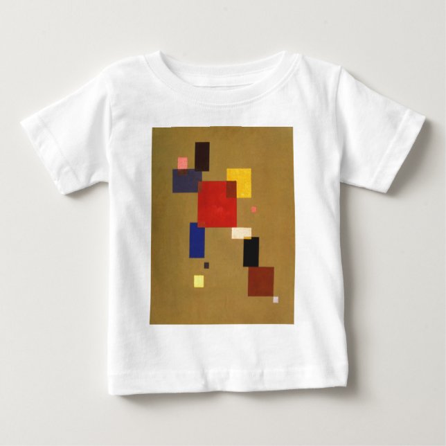 Kandinsky Dreizehn Rechtecke Abstrakte Malerei Baby T-shirt (Vorderseite)