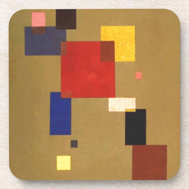Kandinsky Dreizehn Rechtecke Abstrakte Malerei Getränkeuntersetzer (Vorderseite)