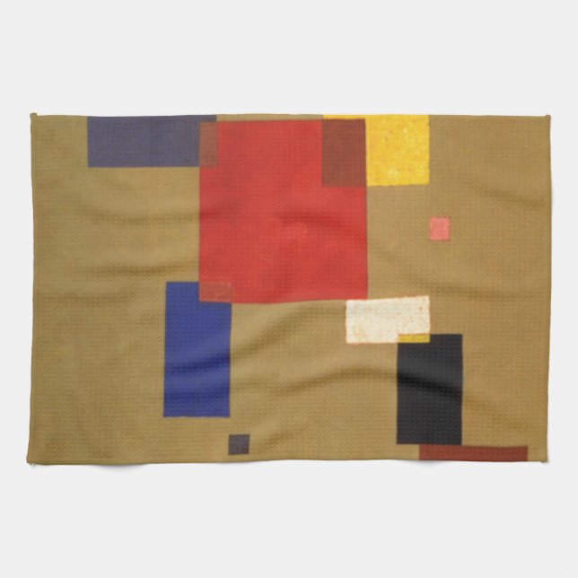 Kandinsky Dreizehn Rechtecke Abstrakte Malerei Handtuch (Horizontal)