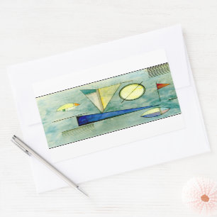 Kandinsky - Dunst, abstraktes Kunstwerk, Rechteckiger Aufkleber