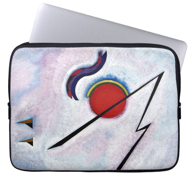 Kandinsky - Eckige Linie Laptopschutzhülle (Vorderseite)