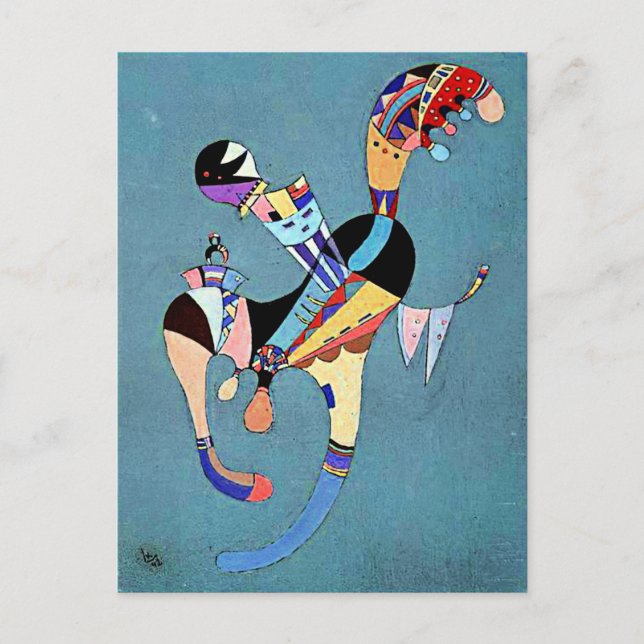 Kandinsky: Eine schwebende Abbildung, Postkarte (Vorderseite)
