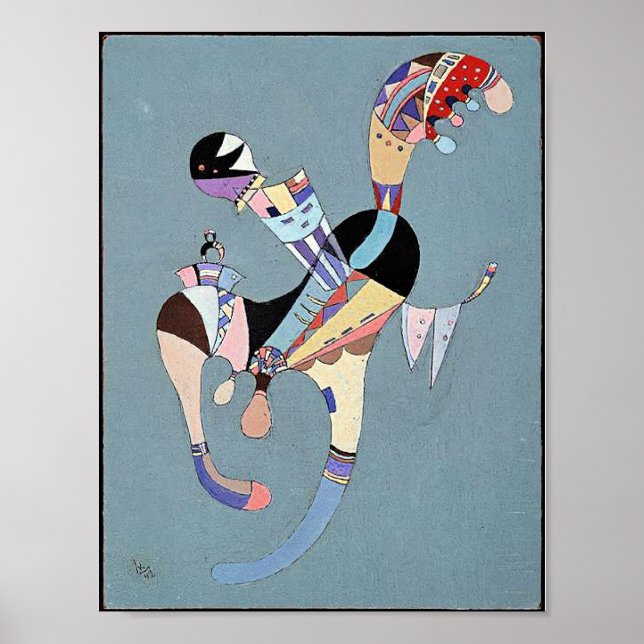 Kandinsky - Eine schwebende Figur, Poster (Vorne)