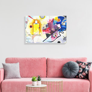 Kandinsky Emotionale Symphonie in Rot, Gelb & Blau Leinwanddruck
