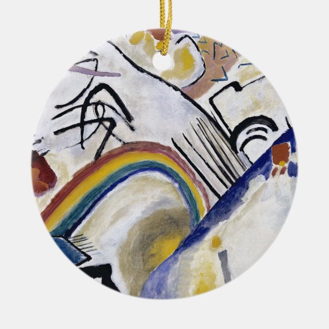 Kandinsky Expressionist Abstrakt Painting 1910 Keramik Ornament (Vorne)