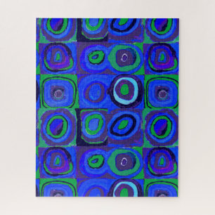Kandinsky Farbstudie Blaue Quadrate Kreis