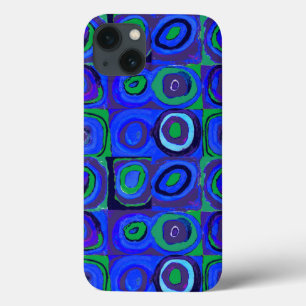 Kandinsky Farbstudie Blaue Quadrate Kreis Case-Mate iPhone Hülle