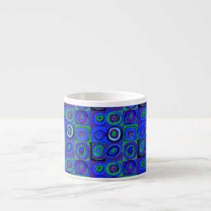 Kandinsky Farbstudie Blaue Quadrate Kreis Espressotasse