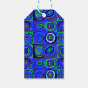 Kandinsky Farbstudie Blaue Quadrate Kreis Geschenkanhänger