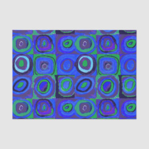 Kandinsky Farbstudie Blaue Quadrate Kreis Seidenpapier