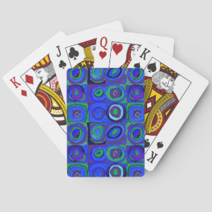 Kandinsky Farbstudie Blaue Quadrate Kreis Spielkarten
