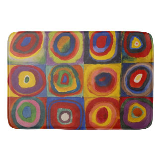 Kandinsky Farbstudie Quadrate Farbige Quadrate Badematte