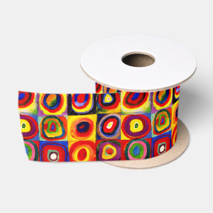 Kandinsky Farbstudie Quadrate Quadrate Kreise Kuns Satinband