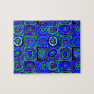 Kandinsky Farbstudien Blue Quadrate Square Circle