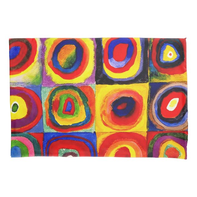 Kandinsky Farbstudien Quadrate Quadrate Quadrate Z Kissenbezug (Vorderseite)
